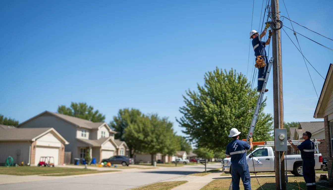 Residential electrician providing installation services in Emerson, NE